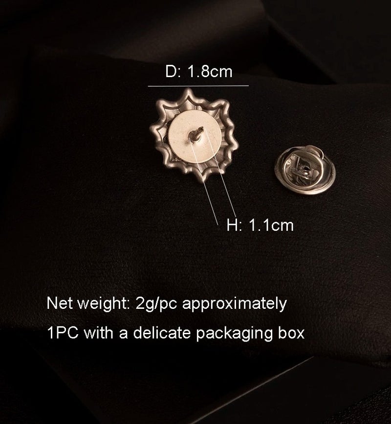 DB Innov. Pin Brooch, 1PC Silver Premium Alloy Pin Brooch for Women Men Children, Lapel Pins Shirt Collar Brooch Buckle Lapel Pins Badge Suit Clip Accessory for Clothing Bags Jackets Shirts. - Image 4
